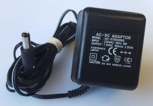 Genuine STONTRONICS AD-0750300BS 7.5V 0.3A AC/DC POWER SUPPLY ADAPTER